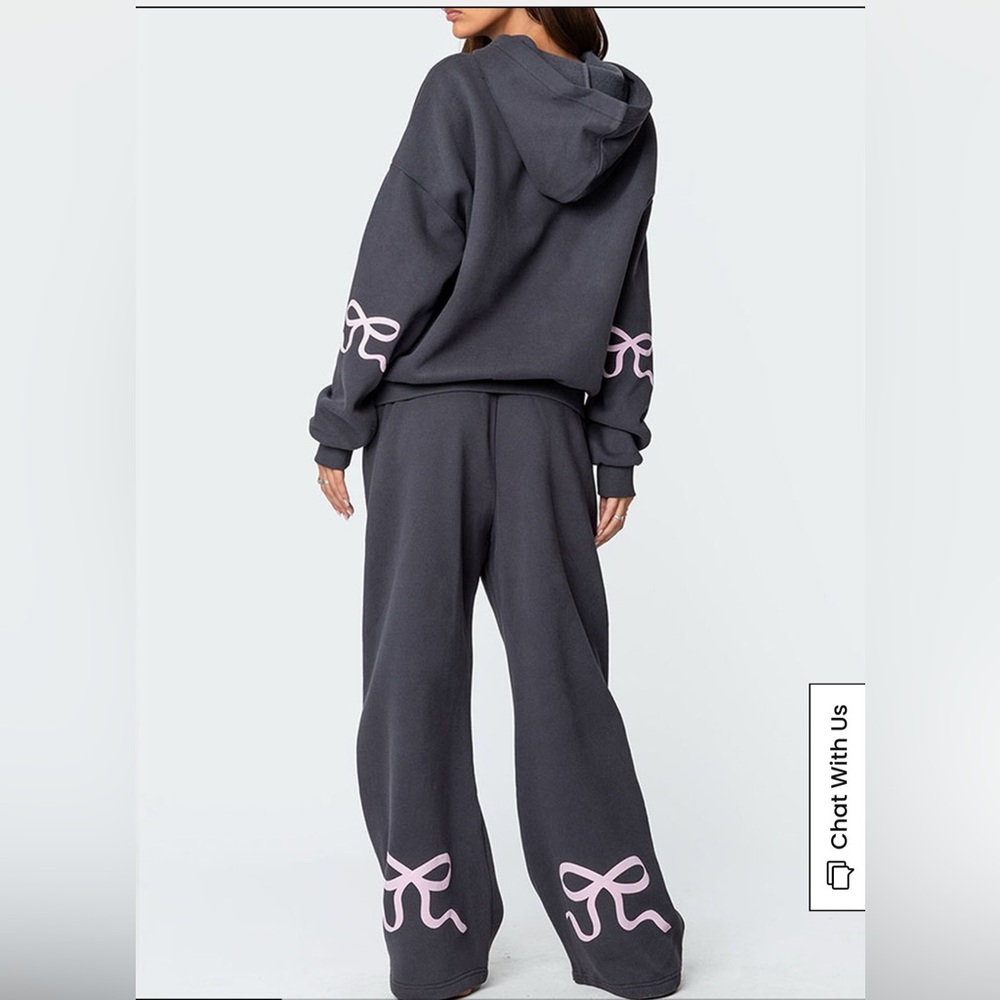 Edikted Bonney Bow Detail Sweatsuit